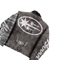 Custom Boxy Streetwear Denim Suits Manufacturers | Oversided Retro ​Faded Wash Jacket Pants Sets  | Long Sleeved Streetwear Suits Supplier