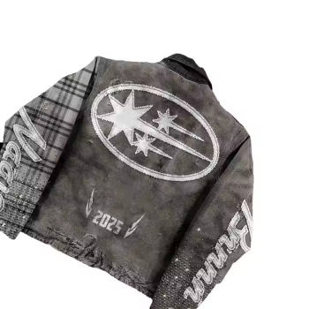 Custom Boxy Streetwear Denim Suits Manufacturers | Oversided Retro ​Faded Wash Jacket Pants Sets  | Long Sleeved Streetwear Suits Supplier