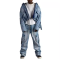 Oversided Streetwear Tracksuits Factory | Custom Vintage Denim Jacket Pants Set For Men | Acid Wash Long-sleeved Tracksuit Supplier-GROOVECOLOR