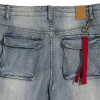 Custom Men's Acid Wash Denim Shorts Manufacturer | Destroyed Hem Denim Shorts Supplier | Custom Streetwear Distressing Shorts Factory For Men