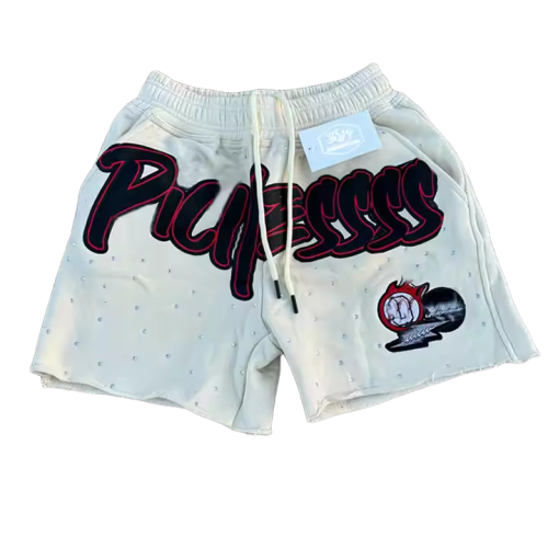 Acid Wash Heavy Weight Streetwear Sports Shorts Manufacturers | GROOVECOLOR Graphic Printing Shorts Suppliers |  Men's Futuristic Streetwear Shorts Factory