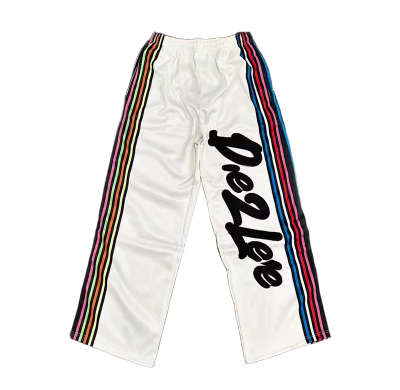 Private Label Streetwear Sports Pants | Hight Street Sportswear Manufacturer | Custom Letter embroidery Nylon Joggers | Jogging Pants Wholesale
