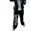 Private Label Streetwear Sports Pants | Hight Street Sportswear Manufacturer | Custom Letter embroidery Nylon Joggers | Jogging Pants Wholesale