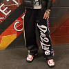 Private Label Streetwear Sports Pants | Hight Street Sportswear Manufacturer | Custom Letter embroidery Nylon Joggers | Jogging Pants Wholesale