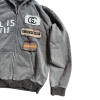Custom Heavyweight Hoodies Manufacturer | Oversided Retro Embroidery Patch Zip-Up Hoodie Supplier | Wholesale Men's Raw Hem Hoodies