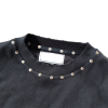 Oversized Streetwear Manufacturer | Custom Vintage Heavy Weight Distress Long Sleeve Sweatshirt | French Terry Men O-Neck Cropped Raw Hem Sweatshirts