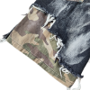 Plus Size Jean Shorts Manufacturer | Custom Vintage Acid Wash Distressed Camouflage Denim Short