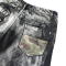Plus Size Jean Shorts Manufacturer | Custom Vintage Acid Wash Distressed Camouflage Denim Short