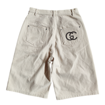 Streetwear Denim Shorts Manufacturer | Custom Casual Oversized Embroidery Wash Cotton Short | Wholesale Loose Jorts Baggy Denim Shorts For Men