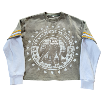 Y2K Streetwear Manfuacturer | Custom Graphic Heavyweight French Terry T Shirt | Long Sleeve Baggy 90's Streetwear Tee Mens Streetwear Fashion