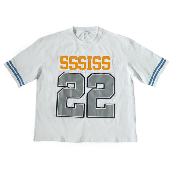 Graphic T-shirt Manufacturer | Custom Heavyweight Retro Sports Embroidery Patch T Shirts | Plus Size Short Sleeve Tee Streetwear Clothing Manufacturer