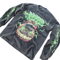 Streetwear Manufacturer For Sweatshirt | Custom Oversized Washed Heavyweight Vintage Graphic T Shirt | Boxy Graphics Printing Long Sleeve For Men