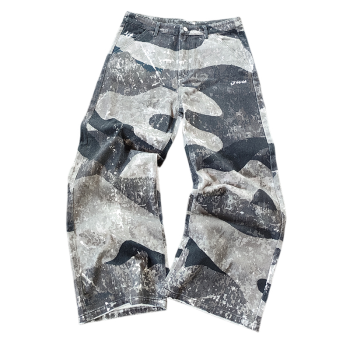 Mens Camo Pants Custom Supplier | Baggy Camouflage Trousers Manufacturer With Digital Printing For Fashion Brands