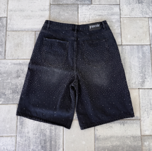 Custom Vintage Shorts Streetwear Manufacturer | Premium Rhinestone &  Wash Denim Shorts Manufacturer | Groovecolor