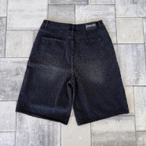 Custom Vintage Shorts Streetwear Manufacturer | Premium Rhinestone &  Wash Denim Shorts Manufacturer | Groovecolor