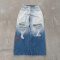 Custom Denim Jeans Manufacturer | Gradient Wash Distressed Jeans Streetwear Manufacturer | Groovecolor