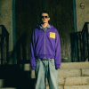 Custom Men's Patchwork Zip Up Hoodie Manufacturer | Layered Plaid & Satin Lined Streetwear Hoodies with Applique | Groovecolor