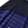 Custom Streetwear Manufacturer | Custom Men's Oversized Patchwork Plaid Shirt | Customized Long Sleeve Tee For Men
