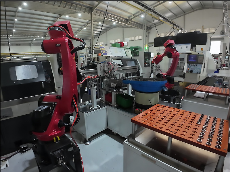 CNC Loading & Unloading Robot Commissioning Project