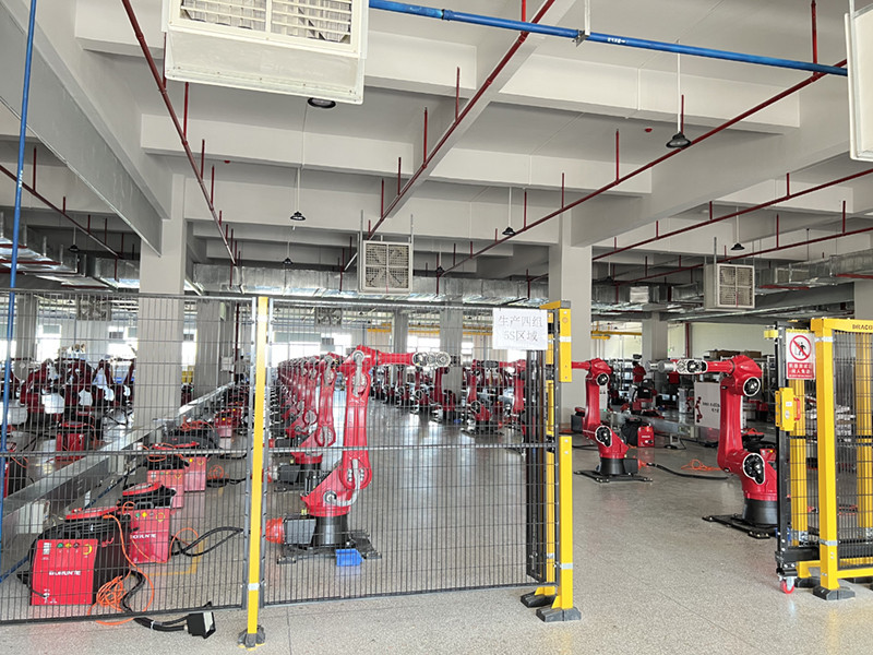 Industrial robot production workshop