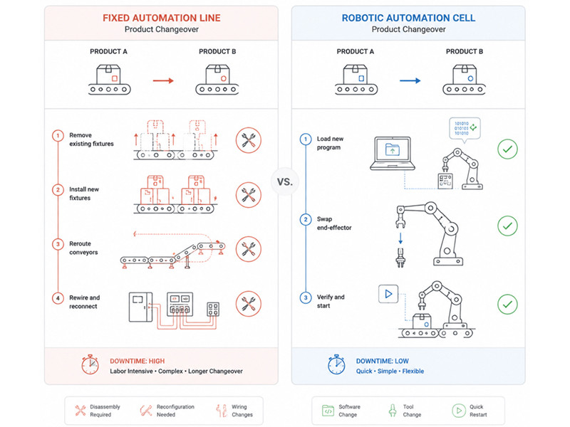 Production Line Changeover Comparison