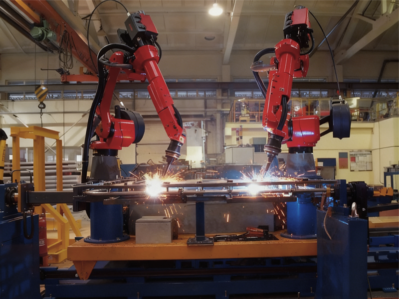 Weld seam tracking welding robot