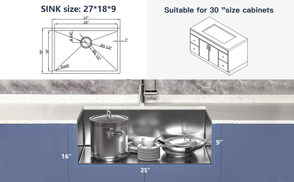 Stainless Steel Kitchen Sink Technical Parameters