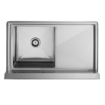 Stainless Steel Single Compartment Vegetable Preparation Sink for Commercial Use