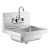 SS304 Commercial Hand Washing Sink | Wall-Mounted Basin with Drain for Commercial Kitchen Use