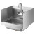Wall Mounted Commercial Sink With Gooseneck Faucet and Side Splash