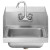 Wall Mounted Commercial Sink With Gooseneck Faucet and Side Splash
