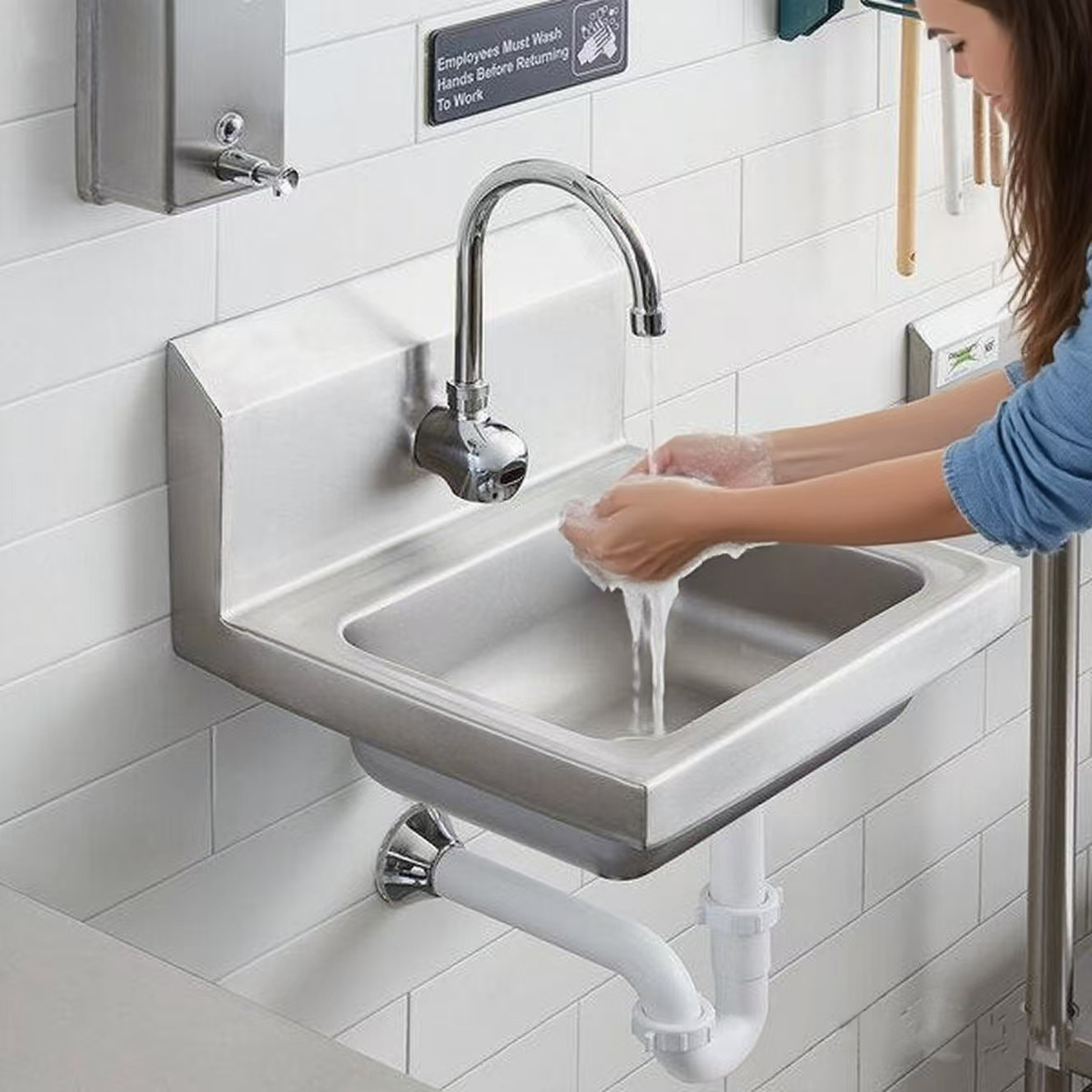 commercial hand washing sinks