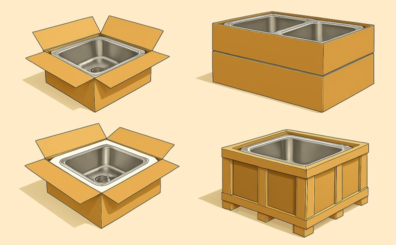 Stainless Steel Sink Packaging Design
