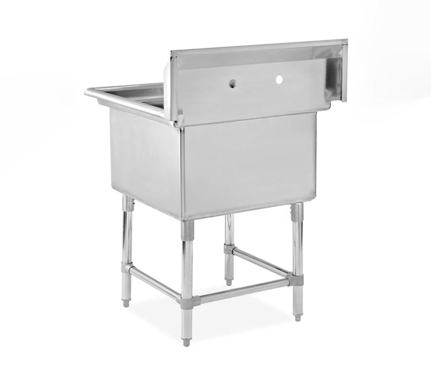 freestanding stainless steel utility sink
