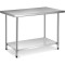 Stainless Steel Work Table Heavy Duty Commercial Food Prep Work Table