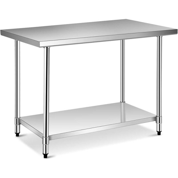 Stainless Steel Work Table Heavy Duty Commercial Food Prep Work Table