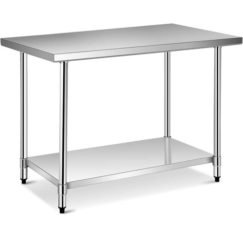 Stainless Steel Work Table Heavy Duty Commercial Food Prep Work Table