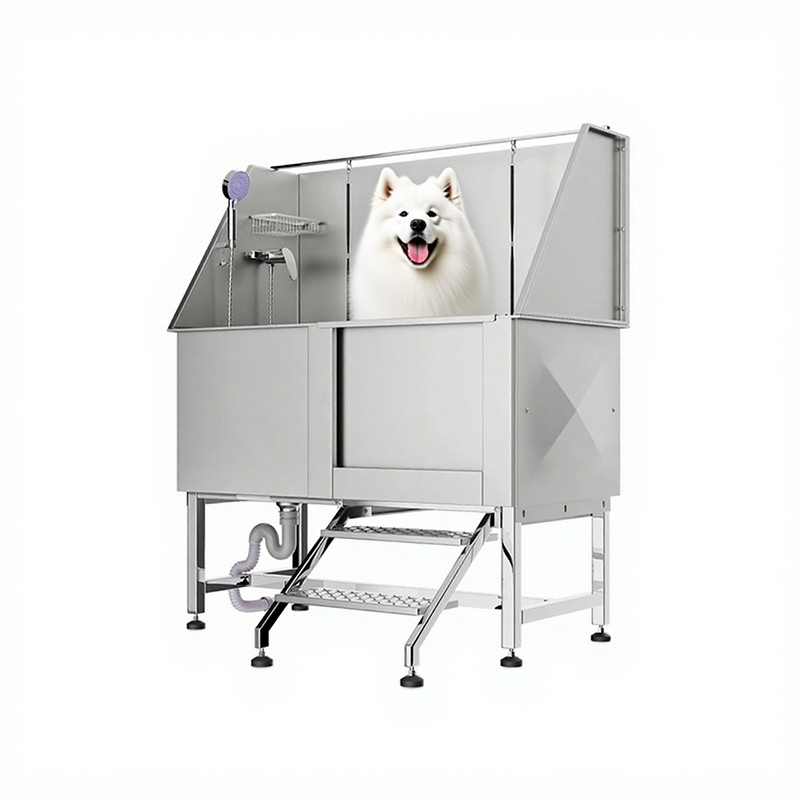 stainless steel dog grooming tub