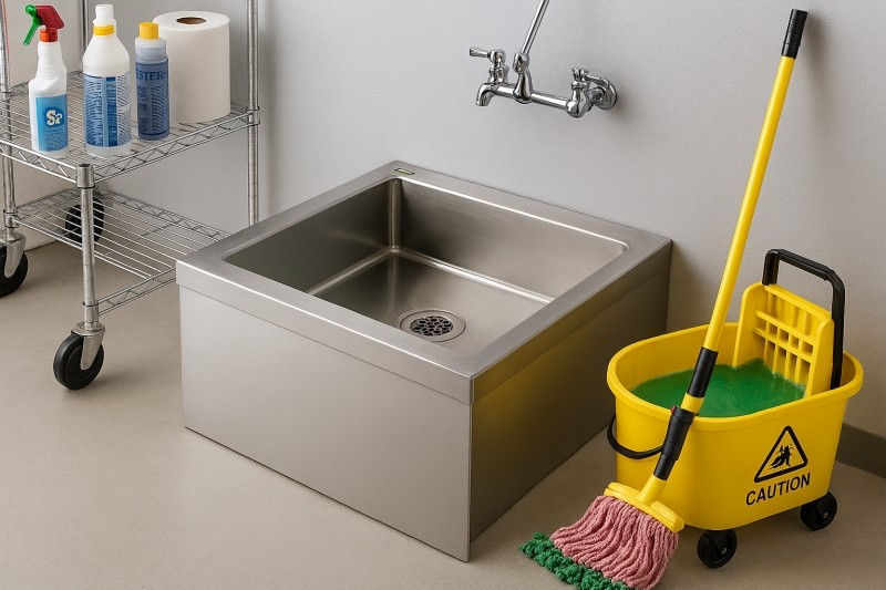 Durable Commercial Stainless Steel Prep Sink