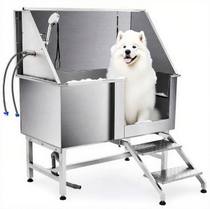Stainless Steel Pet Dog Grooming Bath Tub Professional Cat Wash Shower