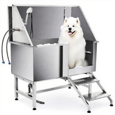 Stainless Steel Pet Dog Grooming Bath Tub Professional Cat Wash Shower