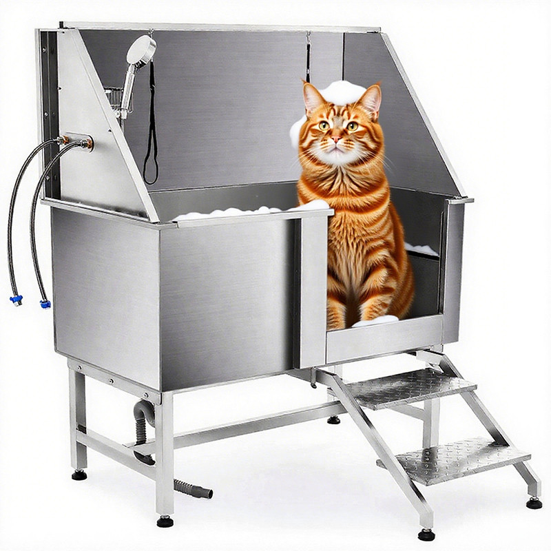 used stainless steel dog grooming tubs