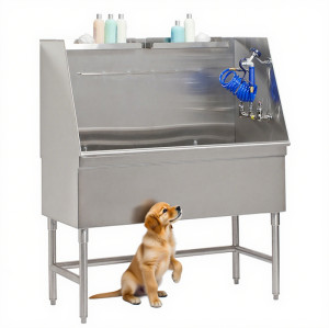 SUS 304 Full Stainless Steel Dog Grooming Bathing Tub Pet Dog Wash Tub