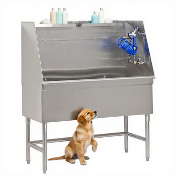 SUS 304 Full Stainless Steel Grooming Tub Bathing Tub Pet Dog Wash Station