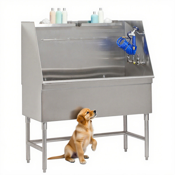 SUS 304 Full Stainless Steel Dog Grooming Bathing Tub Pet Dog Wash Tub