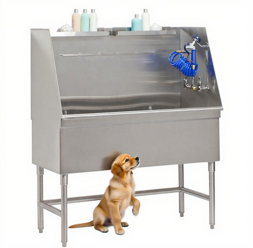 SUS 304 Full Stainless Steel Grooming Tub Bathing Tub Pet Dog Wash Station