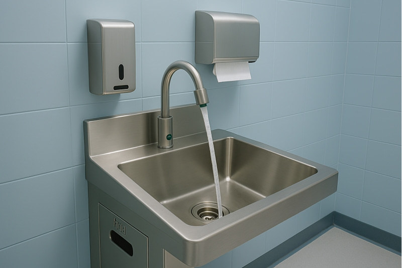 Integrated touchless medical sink system