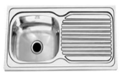 DD405 Single Bowl Sink with Single Drain Board