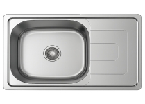 DD1250 Single Bowl Sink with Single Drain Board