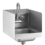 SM-C1715-2 Wall Mount Single Bowl Commercial Sink with Splash